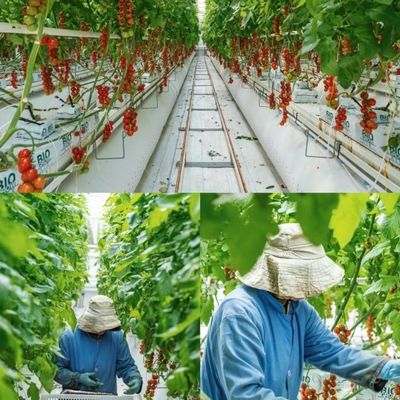 大規模な野菜と果物生産の土壌のない栽培のための温室