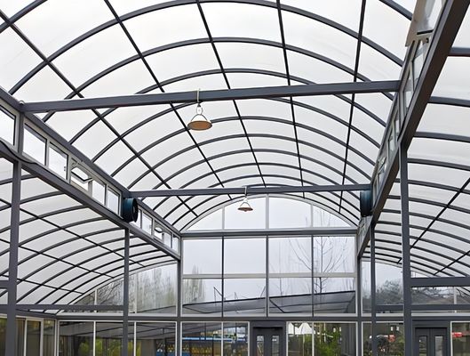 水産物 鋼鉄構造 毛布付き太陽温室 ローリングシャッターと材料