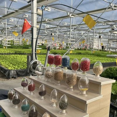 野菜生産 ポフィルム温室 水管システムと低運送コスト