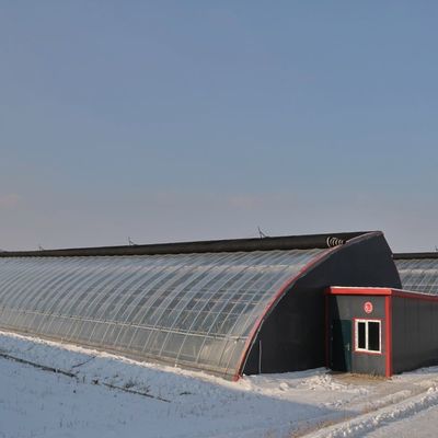 野菜栽培と一時的な暖房生産性のための二層温室