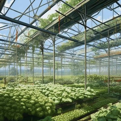 植物栽培用の花のガラス温室 屋根 型屋根