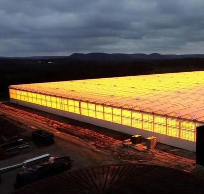 シェーディングスクリーンシステム付きの水栽培ガラス温室 パッケージ総重量8万kg