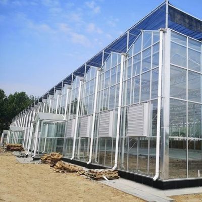 水素栽培システム 二重層屋根のためのガラス温室 型屋根の形